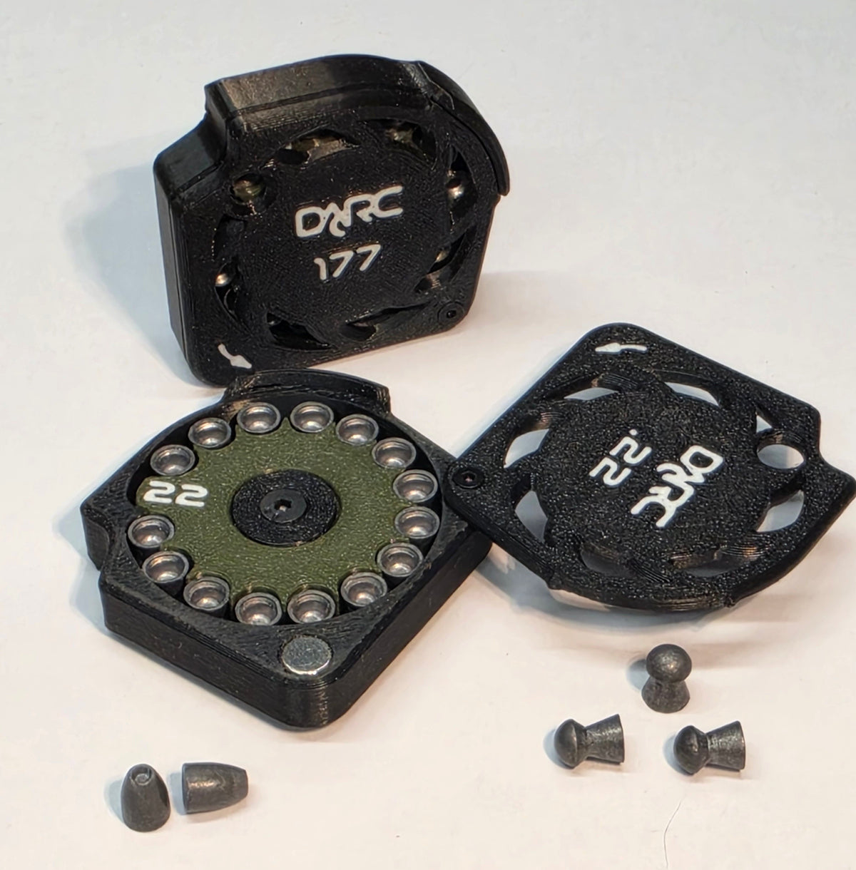 darc airmaks katran, krair air rifle magazines .177 and .22 
