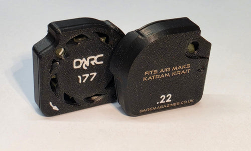 darc airmaks katran, krair air rifle magazines .177 and .22 